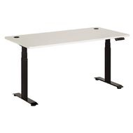Jasper J Emerge Electric H-ADJ Desk Dual Motor 3 Stage 1500 Black/White