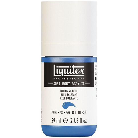 Liquitex Soft Body Acrylic 59ml Brilliant Blue S1