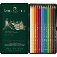 Faber-Castell Polychromos Colour Pencils Tin of 12 Assorted