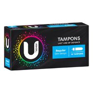 U By Kotex Regular Tampons 16 Pack