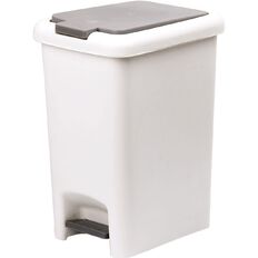 Living & Co Pedal Bin White 15L