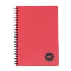 WS Notebook PP Wiro 200 Pages Soft Cover Red Red Mid A5