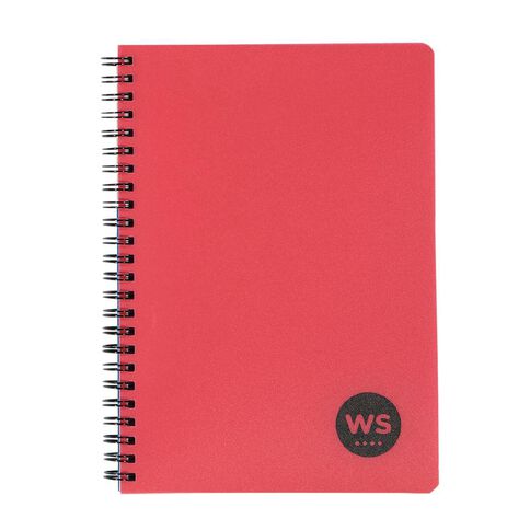 WS Notebook PP Wiro 200 Pages Soft Cover Red Red Mid A5