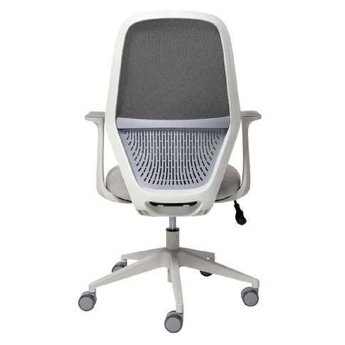Buro Seating Mondo Soho Chair Light Grey Mesh With Arms