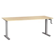 Agile Height Adjustable Desk 1800 Atlantic Oak/Silver