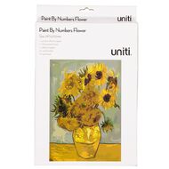 Uniti Paint by Numbers Sunflowers Size 297mm x 210mm
