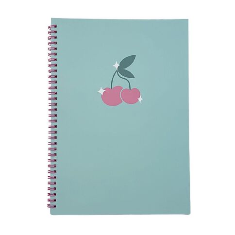 Uniti Clubhouse Softcover Notebook Cherry Green Light