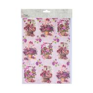 Decoupage Paper A4 2Desx2 4Sheets With Assorted Colours