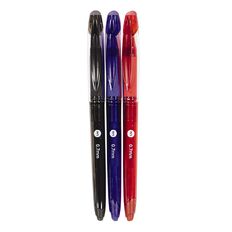 WS Erasable Gel Pen Assorted 3 Pack