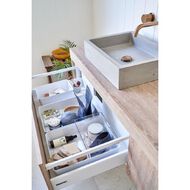 Living & Co Lisse Lidded Organiser White 4L