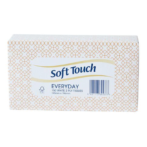 Soft Touch Facial Tissue 2ply 150 Pack