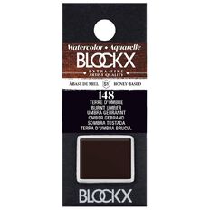 BLOCKX Watercolour Half Pan S1 148 Burnt Umber