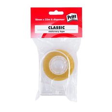 Pritt Stationery Tape 18mm x 33m On Dispenser Clear