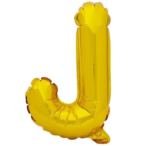 Artwrap Foil Balloon J Gold 35cm