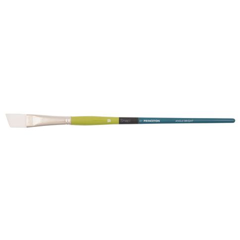 Princeton Snap Brush Long Handle Taklon Angle Bright 10 White