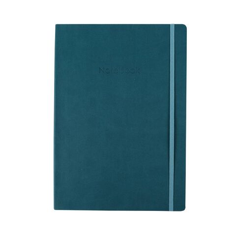 Uniti Colour Pop Soft Touch Notebook Teal A4