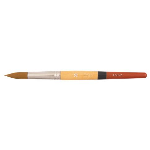 Princeton Snap Brush Short Handle Taklon Round 20 Gold