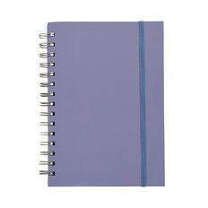 Uniti Floral A5 Spiral Notebook Purple Mid A5