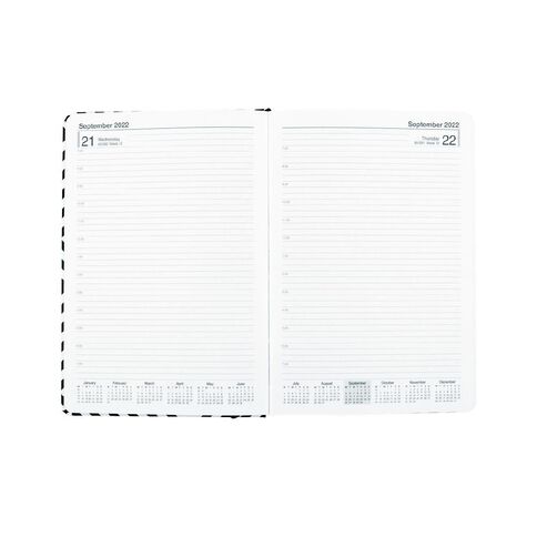 Diary Mid Year 22-23 Day to Page Print with Foil Assorted A5