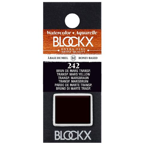 BLOCKX Watercolour Half Pan S2 242 Transparent Mars Brown Brown