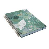 WS 2026 Diary A4 Week to View Spiral Foliage. Green