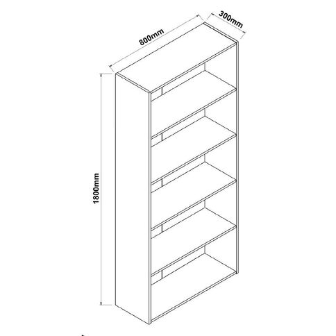 Workspace 925 Bookcase Charcoal