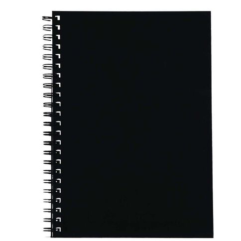 Spirax 512 Hard Cover Notebook Black A4