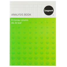 WS 8 Column Analysis Book Blue Mid A4