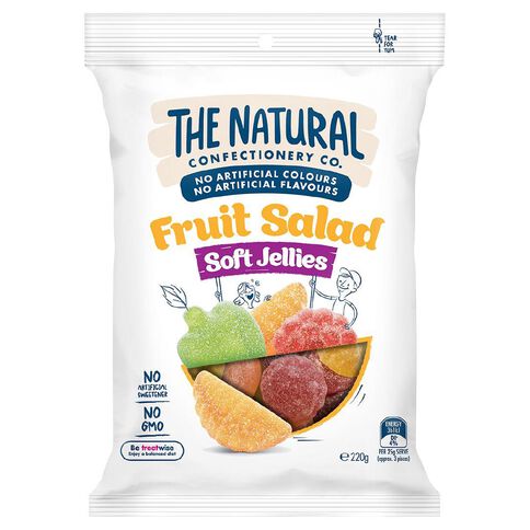 The Natural Confectionery Co. Soft Jellies Fruit Salad 220g