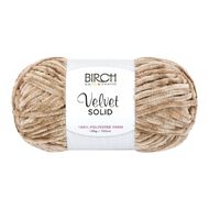 Birch Velvet Yarn 100% Polyester 100G Mushroom