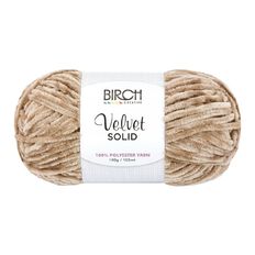 Birch Velvet Yarn 100% Polyester 100G Mushroom