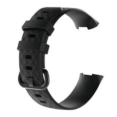 Swifty Black Replacement Strap For Fitbit Charge 3 & 4 Size Small