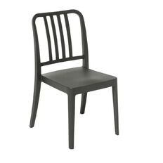 Sailor Indoor/Outdoor Stacker Chair Charcoal