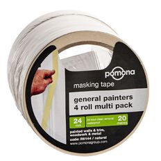 Pomona General Purpose Masking Tape 24mm x 20m 4 Pack
