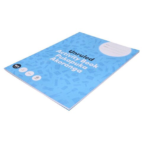 WS Everyday Activity Book Unruled Blue