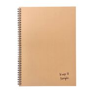 WS Spiral Notebook Beige A4
