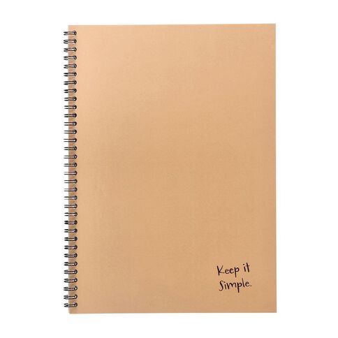 WS Spiral Notebook Beige A4