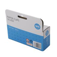WS Paperclips 33mm 300 Pack Silver