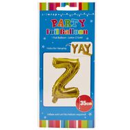 Artwrap Foil Balloon Z Gold 35cm