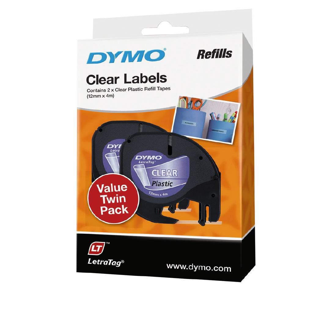 dymo label maker tape clear