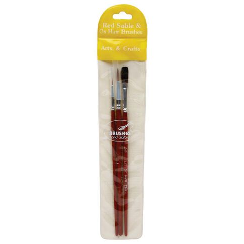 DAS Brush Set Das Red Sable Round Red Mid