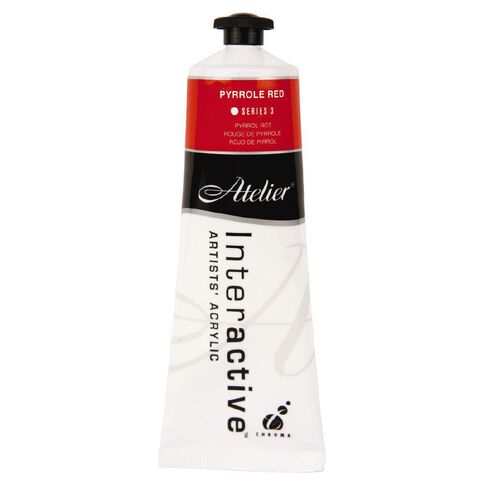 Atelier S3 Arylic Paint Pyrrole Red 80ml
