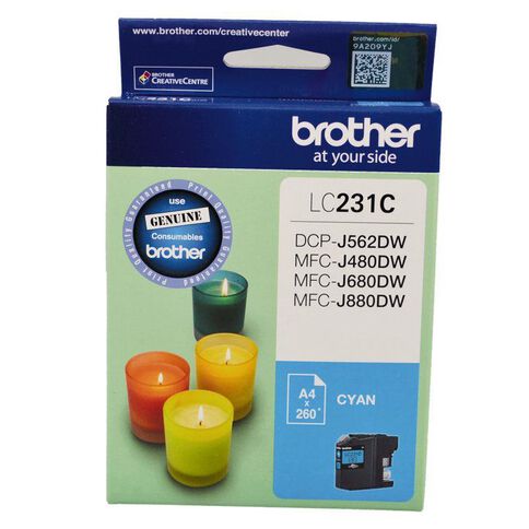 Brother Ink LC231 Cyan (260 Pages)