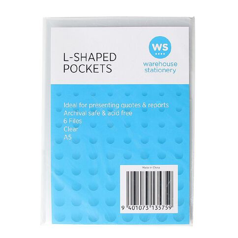 WS Lshaped Pockets Clear A5