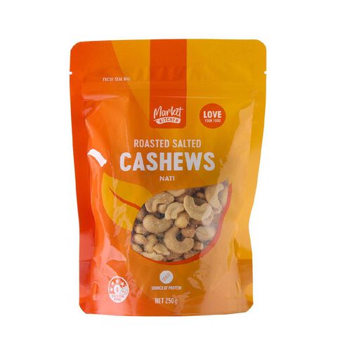 Market Kitchen Roasted & Salted Cashews 250g