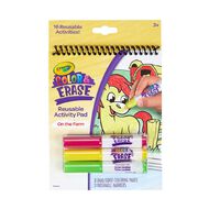 Crayola Colour & Erase Reusable Activity Pad on the Farm