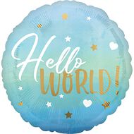 Anagram Blue Baby Boy Foil Balloon Standard 17in Blue Mid