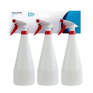 Living & Co Plastic Spray Bottles 1L White 3 Pack