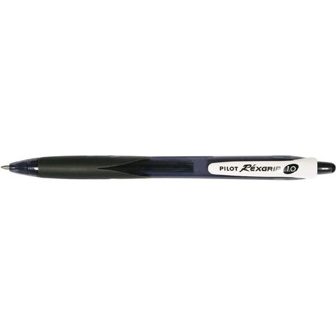 Pilot-BeGreen Rexgrip Medium 1.0mm Ballpoint Pen Black