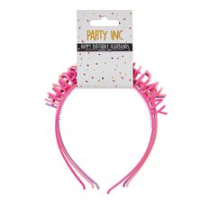 Party Inc Happy Birthday Headbands 3 Pack